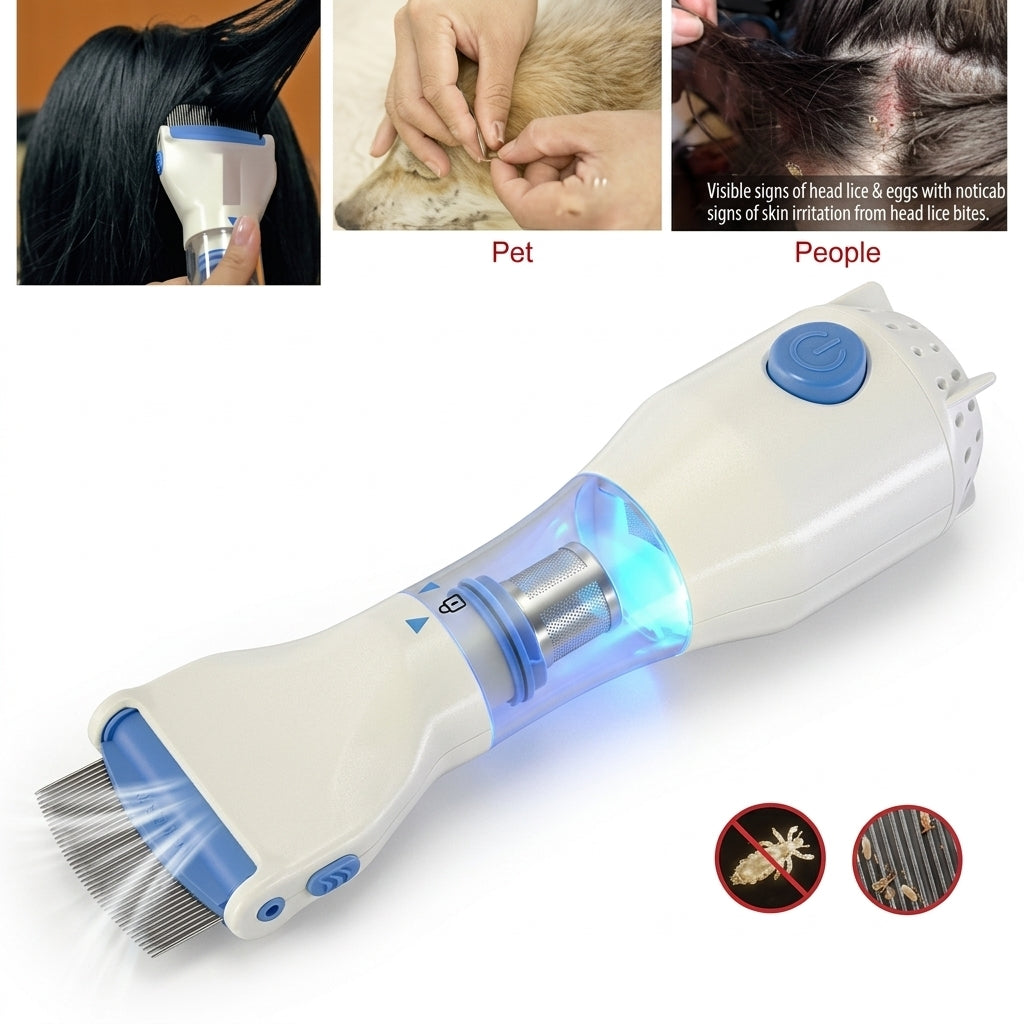Electrical Chemical Free Head Lice Treatment Removal Comb