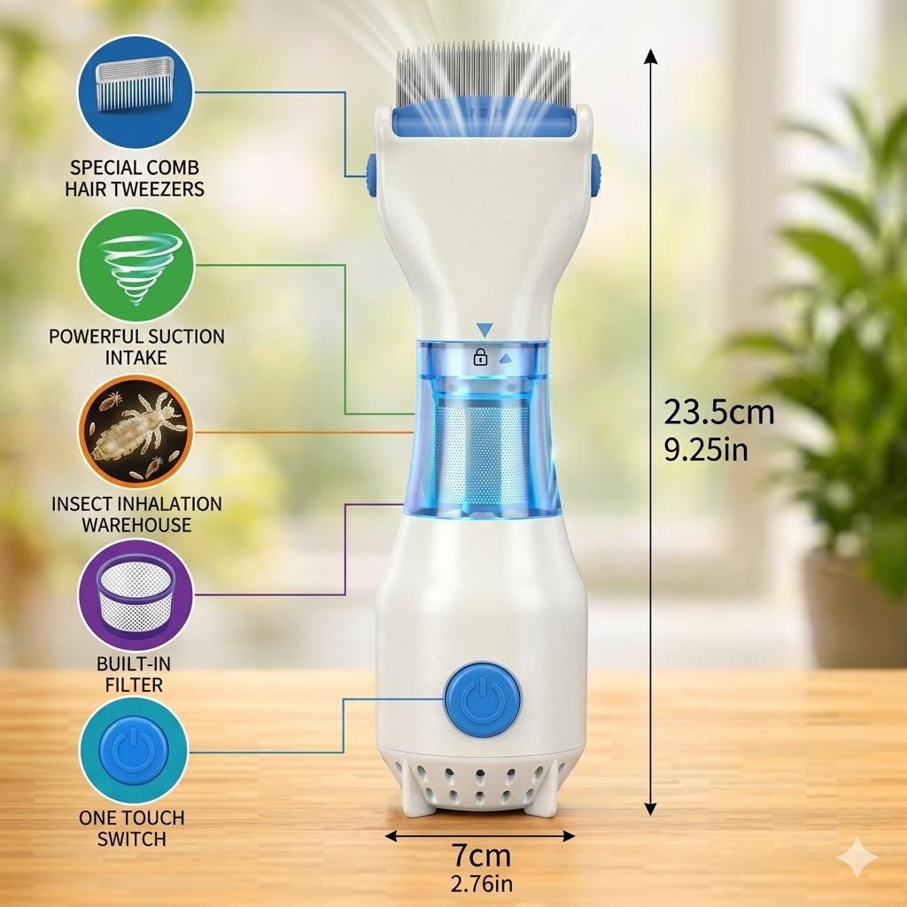 Electrical Chemical Free Head Lice Treatment Removal Comb